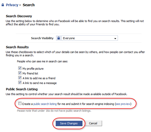 Facebook Privacy 1