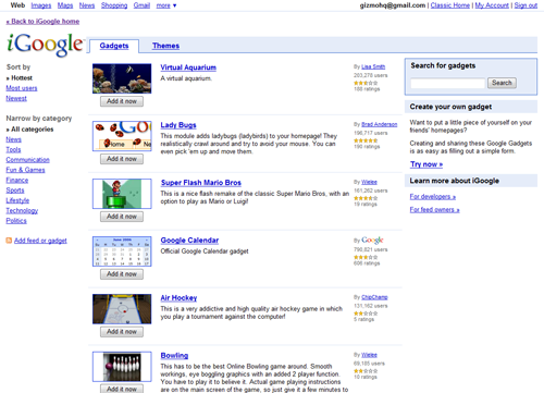Personalised homepage 2