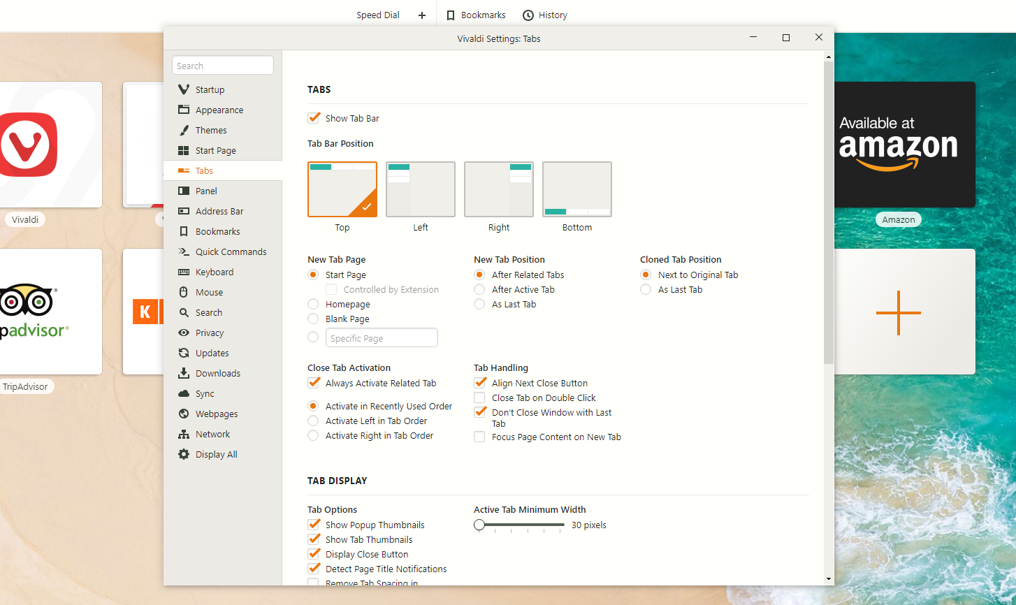 Vivaldi- Adaptive Interface