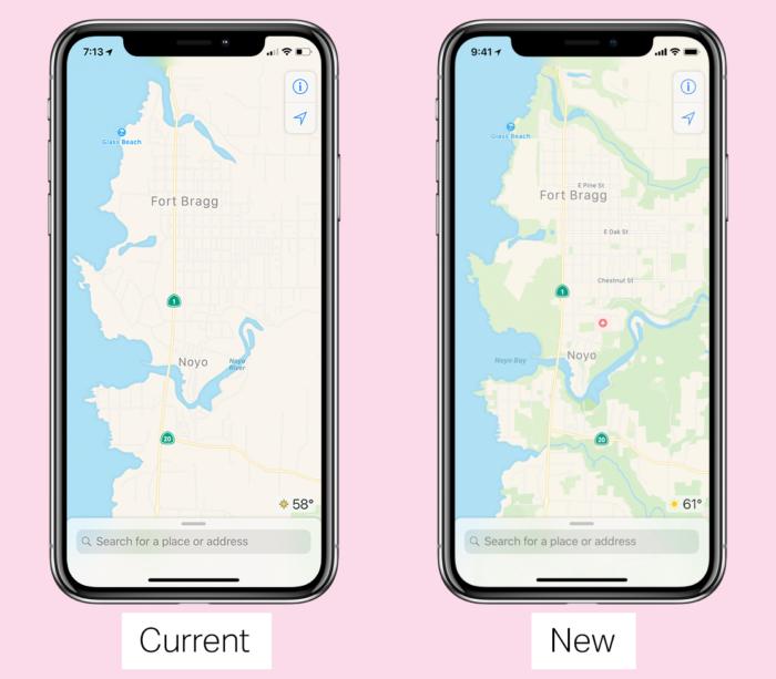 iOS 12 New Map Improvements