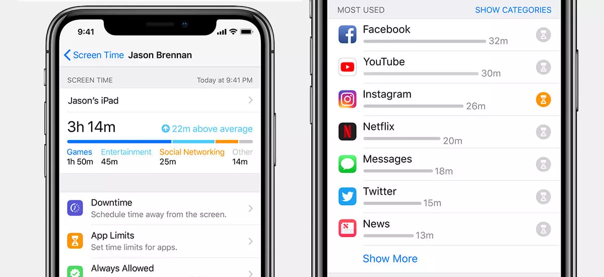 iOS 12 - Screen Time with Time Controls