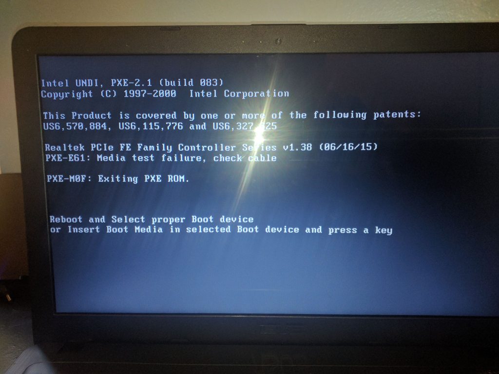 laptop not detecting hard drive and or operating system