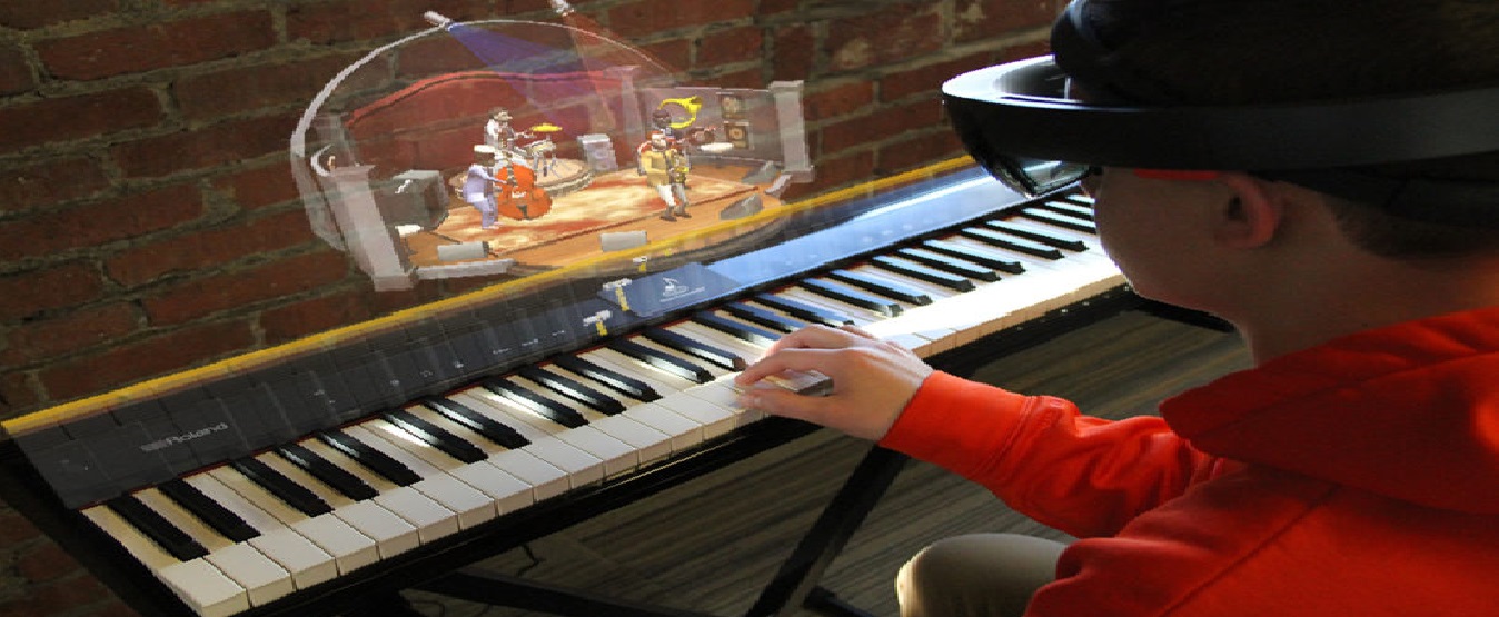 Utilising AR to play a piano