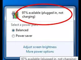 Laptop DC power - plugged but not charged