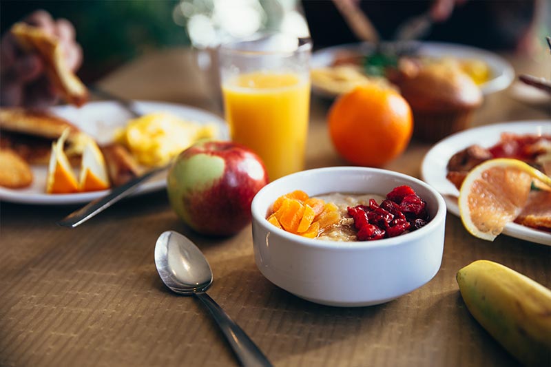 Continue with your morning routine is important especially to eat breakfast