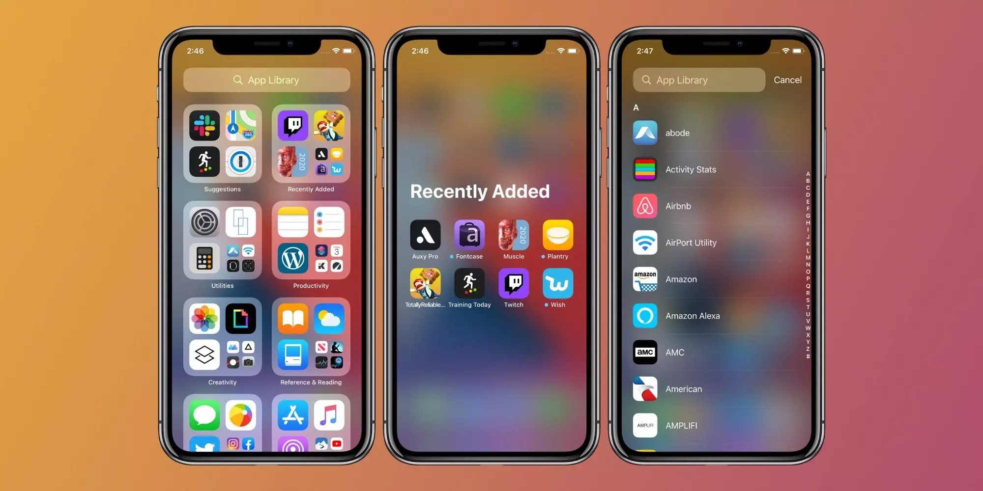 App Library - iOS 14 features