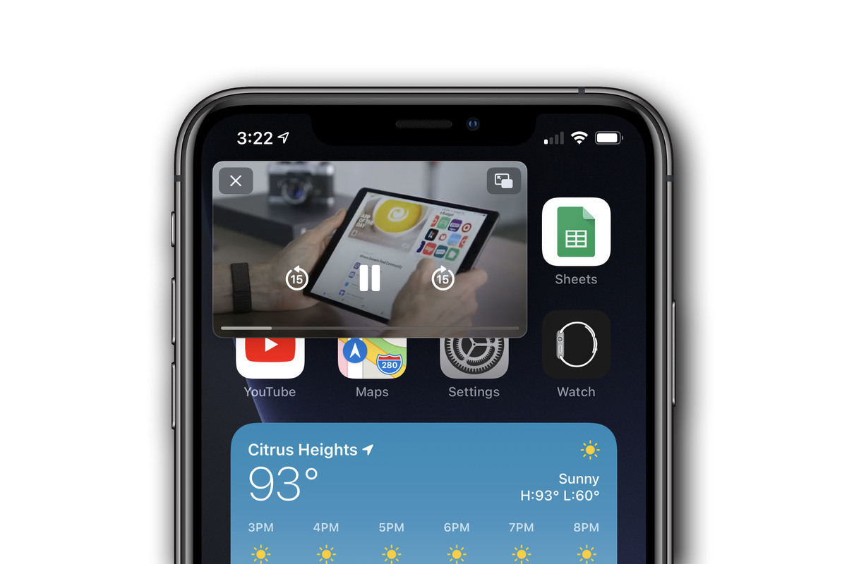 Picture in picture - iOS 14 features Picture in picture - iOS 14 features