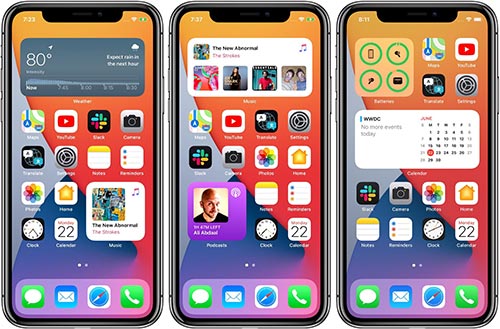 Screen widgets - iOS 14 features Screen widgets - iOS 14 features