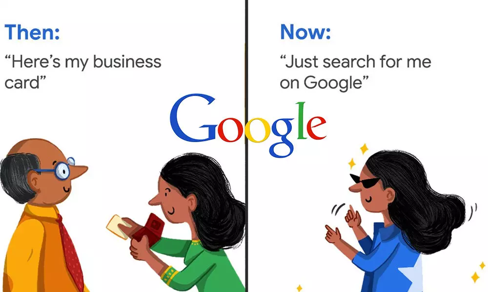 then and now google people cards