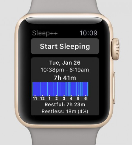 apple watch sleep tracking