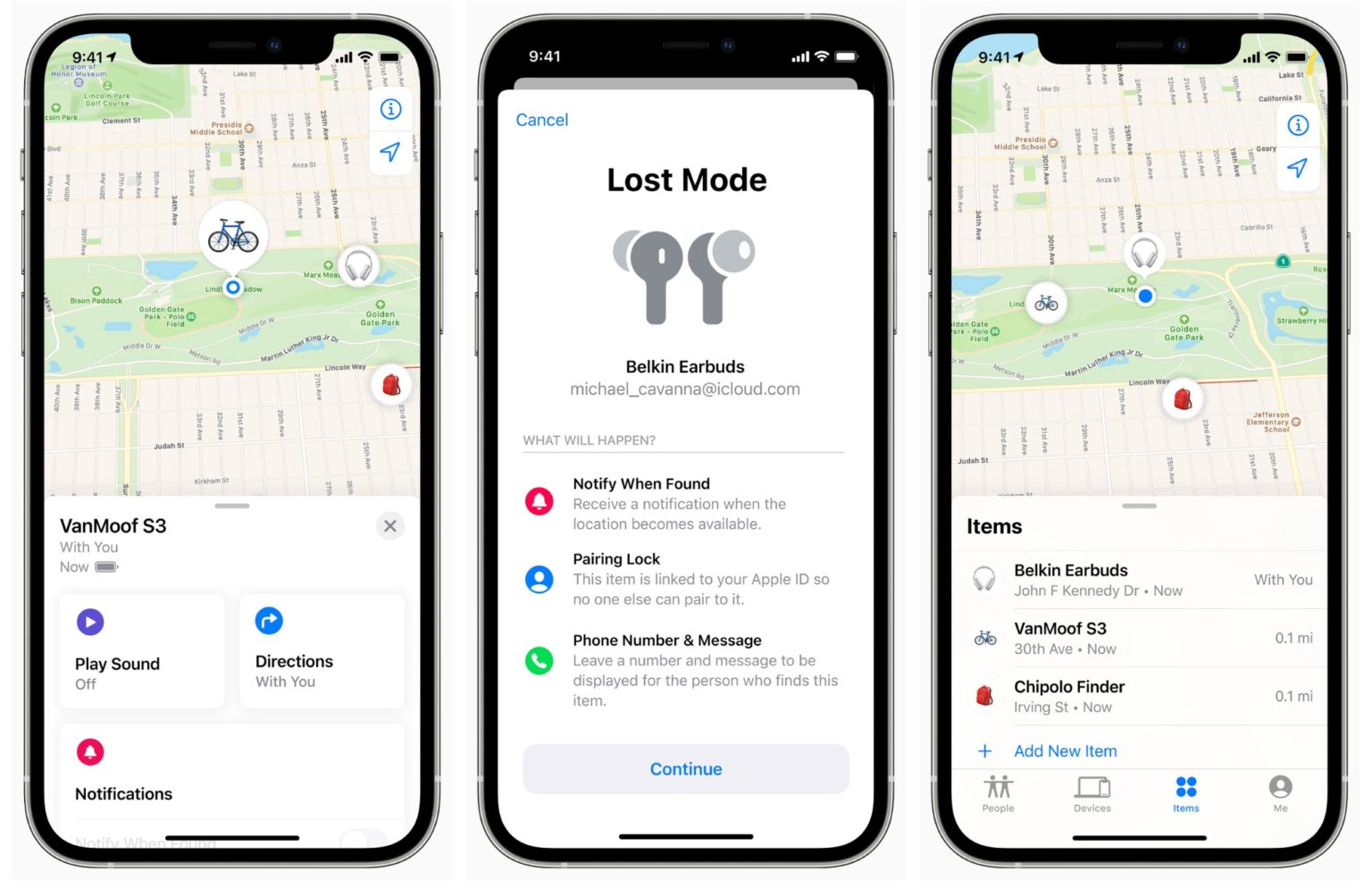 Apple iOS Find My Tracking Alerts