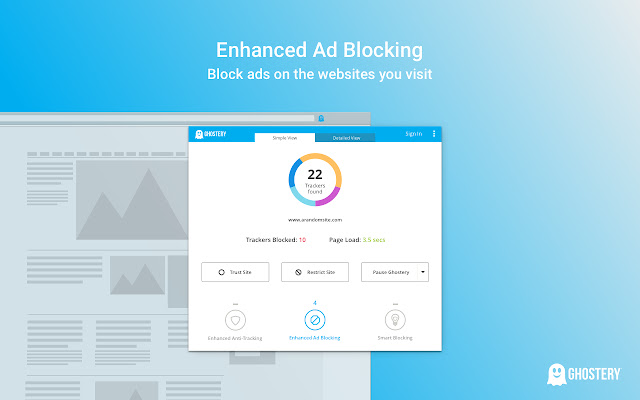 Ghostery chrome extension addon