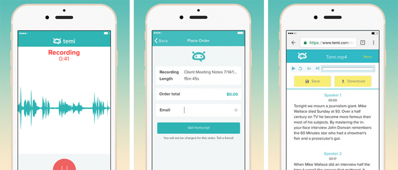 Temi Recorder and Transcriber