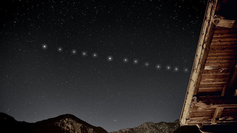 STARLINK SATELLITES sky