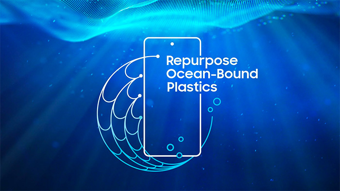 Samsung repurpose ocean bound plastics