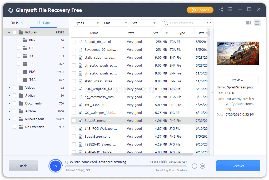 Glarysoft File Recovery